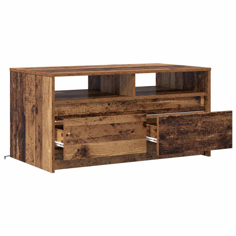 Coffee Table with Storage, Old Wood