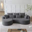 Canapé modulaire surdimensionné moderne et rembourré, siège en nuage courbé extra large et large à 4 places de 105 pouces avec 7 coussins, canapé-lit combiné gratuit pour le salon, la chambre à coucher-76029960-76029967