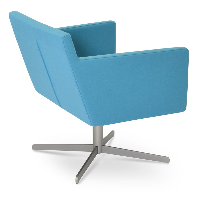 Fauteuil de salon 4 étoiles Harput, Tissu turquoise