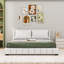 Upholstered Platform Bed with Pillows-1141509253-1141509254
