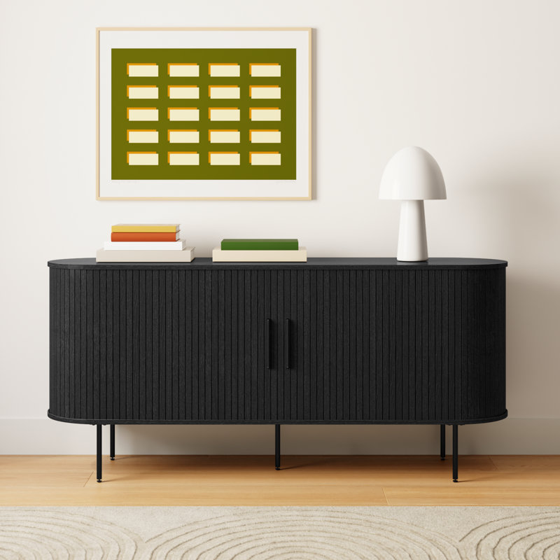 Iris 71'' Sideboard, Black Oak