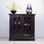 Buffet à porte en verre rouge foncé-35844680