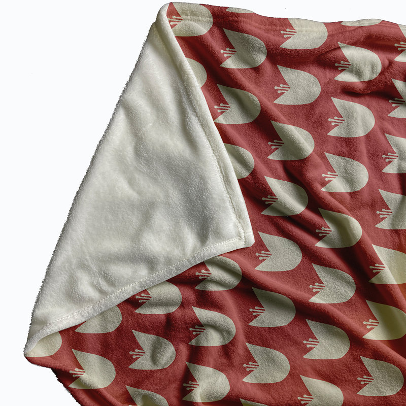 Cyprian Plain Weave / Muslin Throw Blanket, Orange