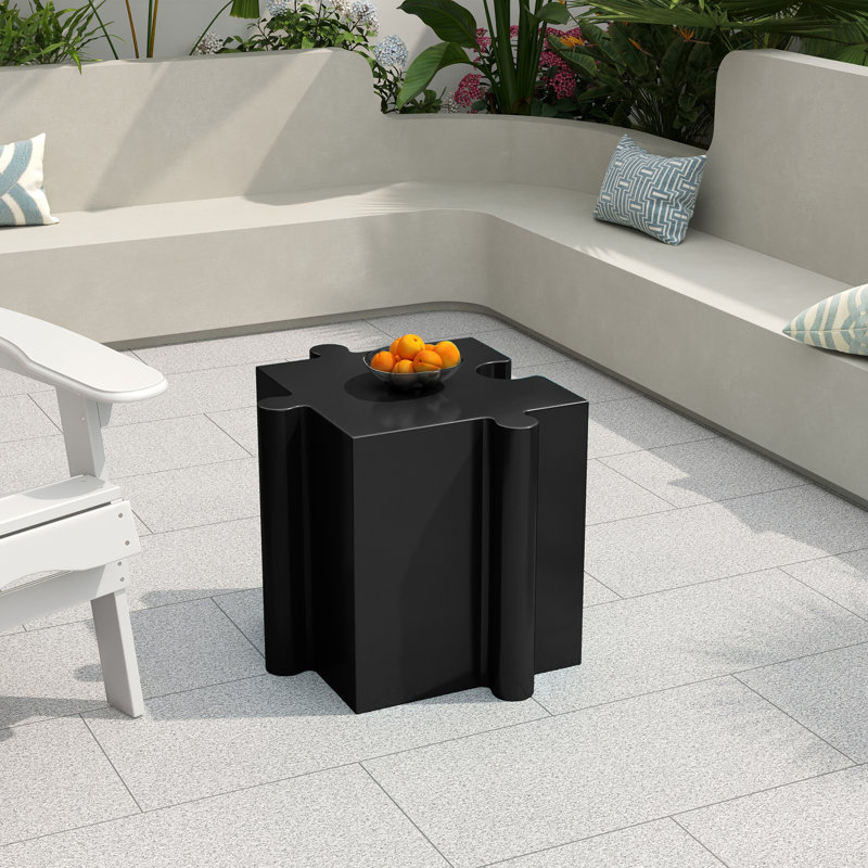 Table d'appoint casse-tête modulaire à casse-tête MGO, Noir