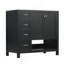 36" Bathroom Vanity With Sink Top, Bathroom Vanity Cabinet With Two Doors And Two Drawers,  Wood, Open Shelf, MDF Boards, One Package, Black-445561900