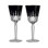 Waterford Lismore Black Goblet, Set of 2