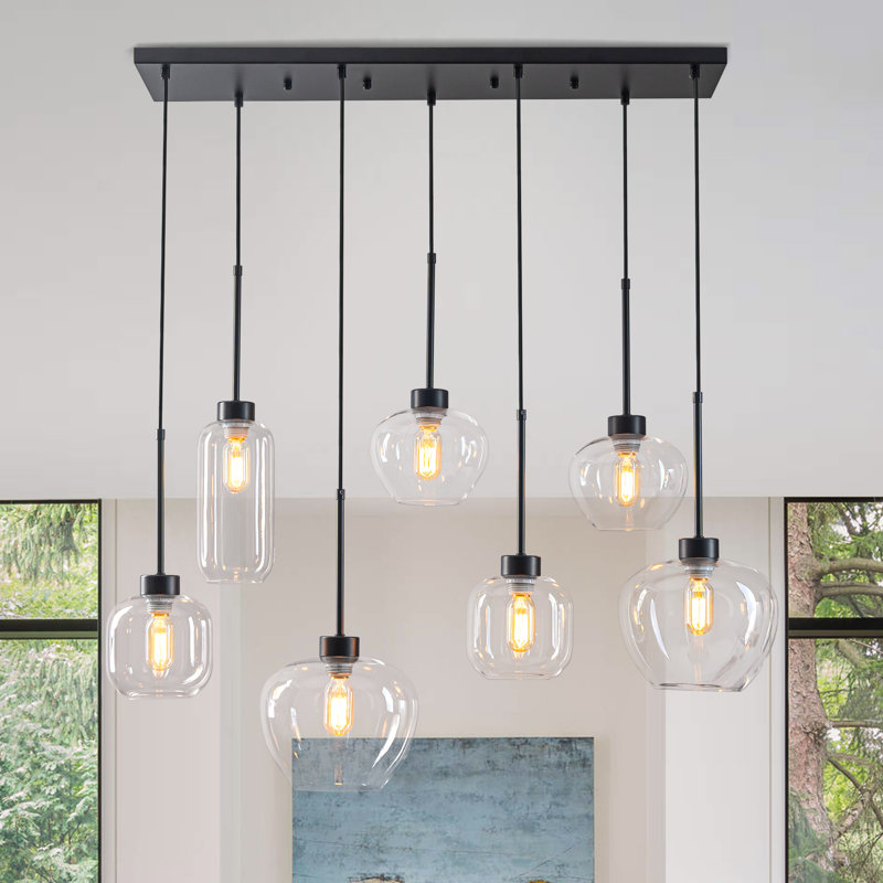 7 - Light Pendant, Satin Black