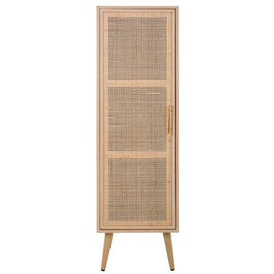 Waroona 1 Door Solid + Manufactured Wood Wardrobe