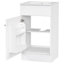 Meuble-lavabo 18 po avec lavabo, meuble-lavabo avec tablette de porte et tablette réglable, blanc