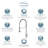 Transolid Cuisine Pro Pull Down Kitchen Faucet-47589050