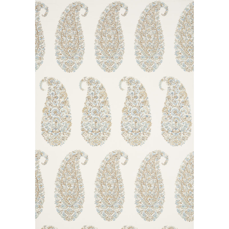Shirala Paisley Wallpaper, Aqua