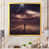 Impression dorée sur toile encadrée