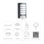 Outdoor Wall Light L 12 S with Motion Sensor E27 Aluminium-98354497