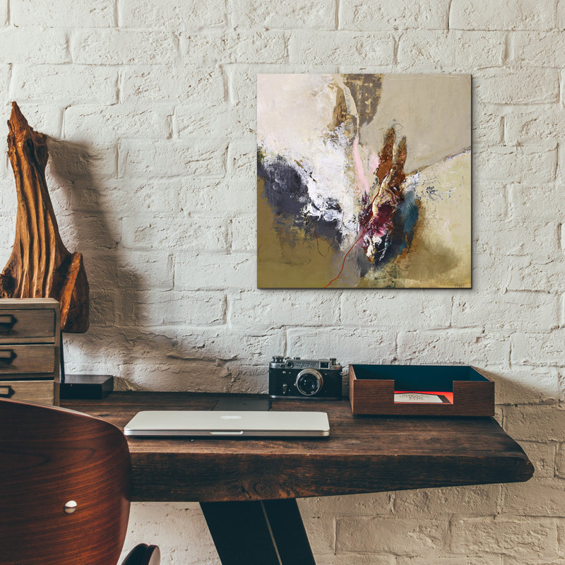 Art mural en verre épique «Earthy Mood» par Design Fabrikken, 12 po x 12 po