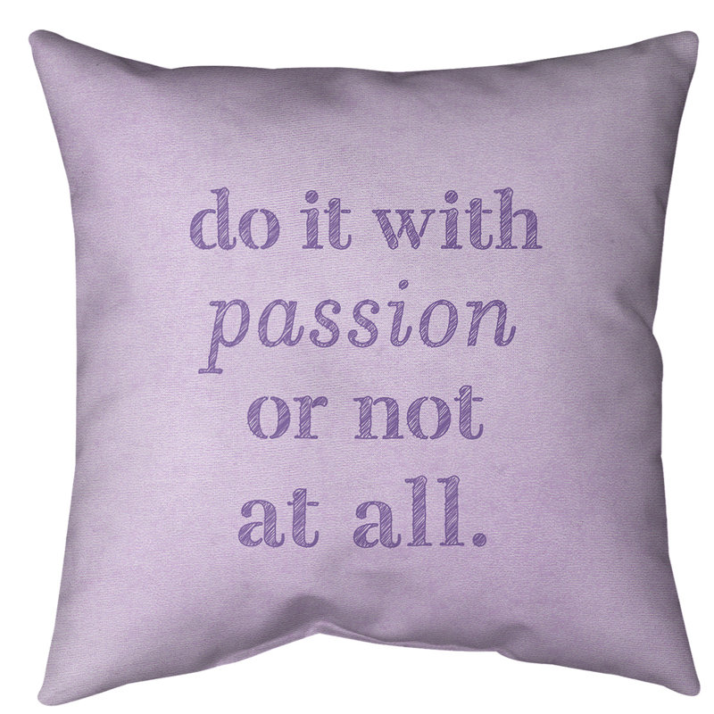 Coussin de sol inspiration passion, 40 po x 40 po, Mauve