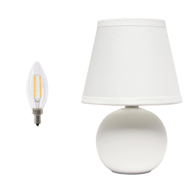 Amishi Ceramic Table Lamp, Off White, Yes