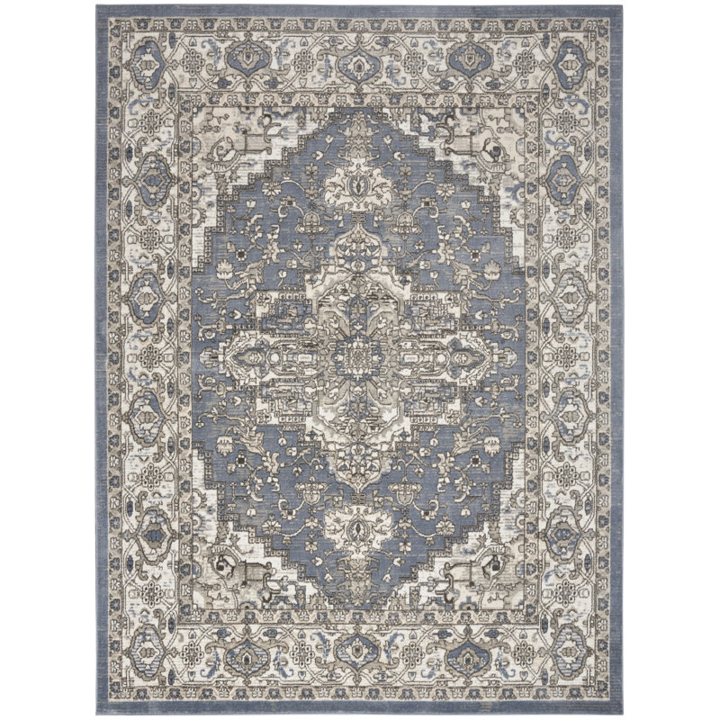 Sereno Floral Machine Woven Area Rug, Rectangle 3'9" x 5'9"