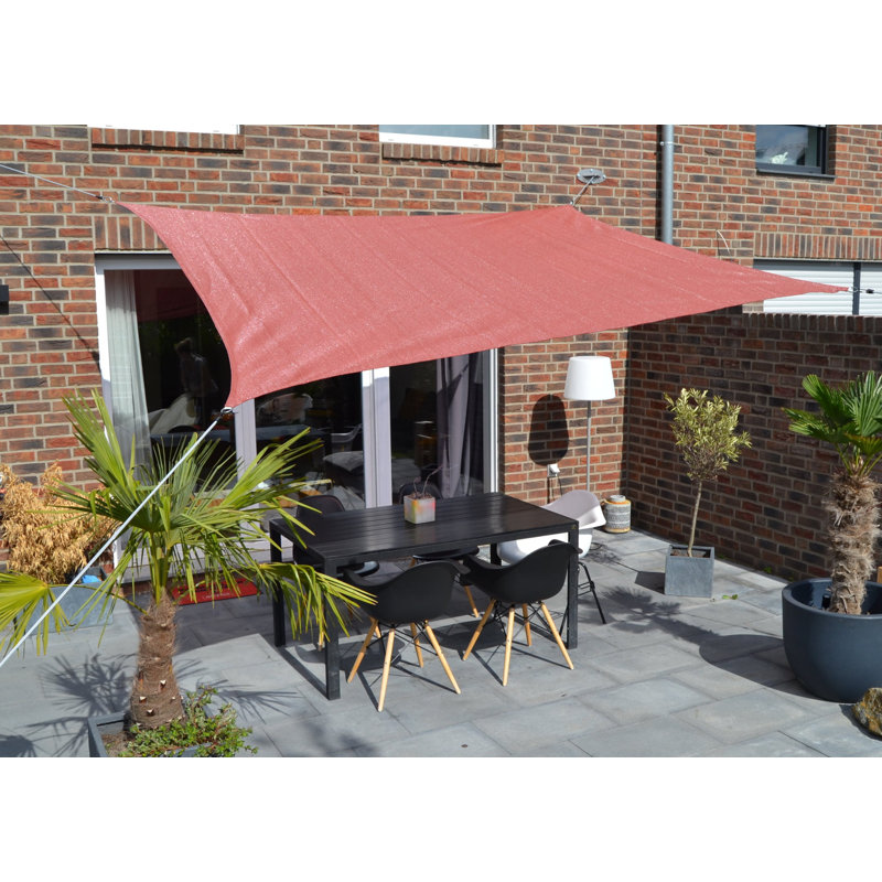 Concave Sun Shade Anthracite 300 x 250cm, Orange