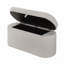 1pc Élégant banc de rangement fonctionnel Compartiment caché spacieux Compartiment rembourré Structure en bois robuste Revêtement en tissu-86637406