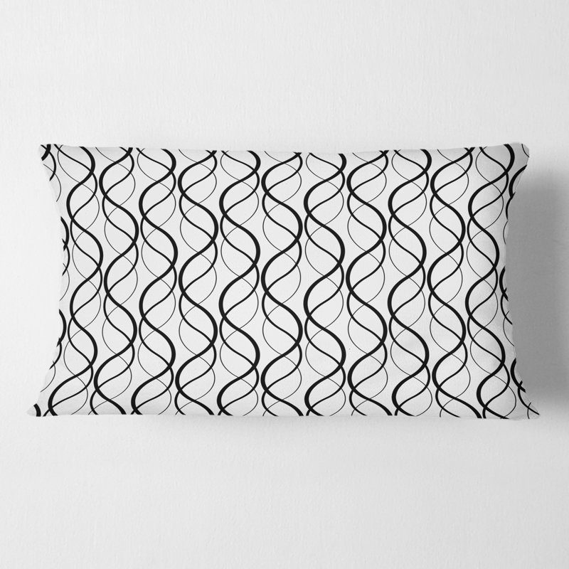 Coussin décoratif rétro à motif géométrique abstrait X