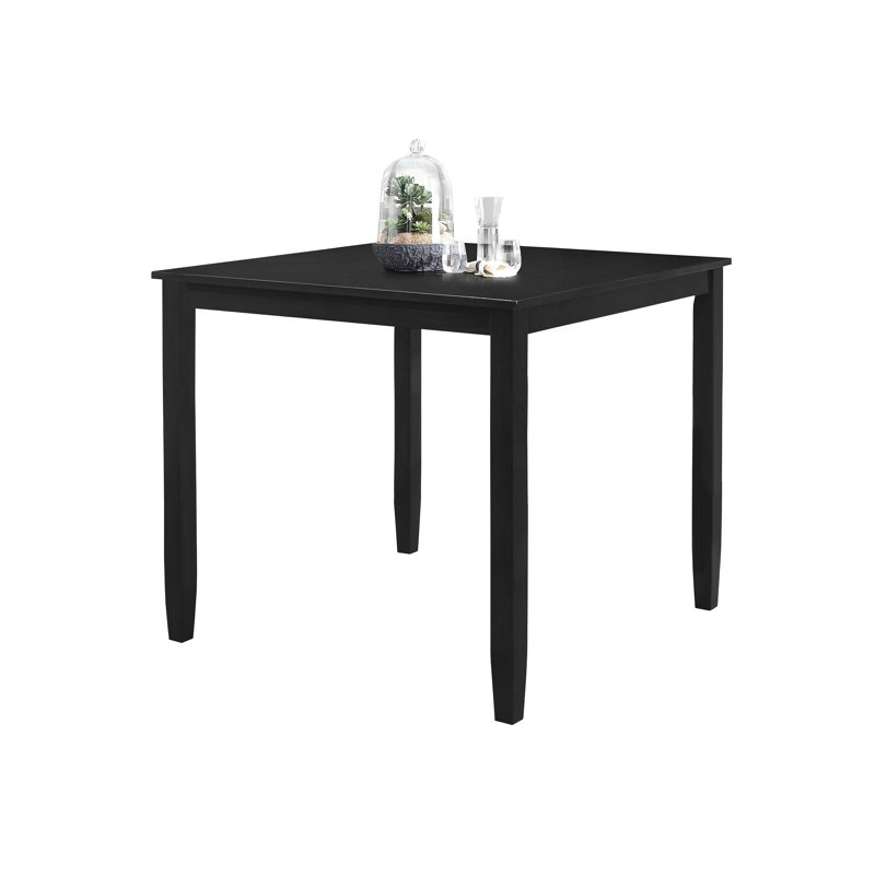 Solid Wood Dining Table, Black