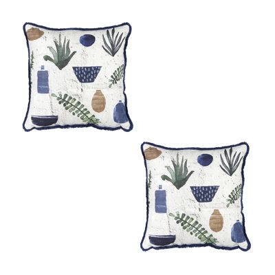 Square Cotton Pillow Cover & Insert