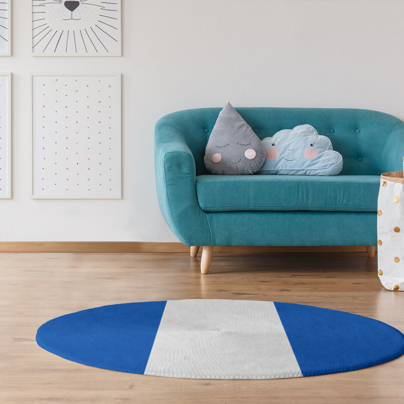 Chenille Indoor Rug, Round 5'