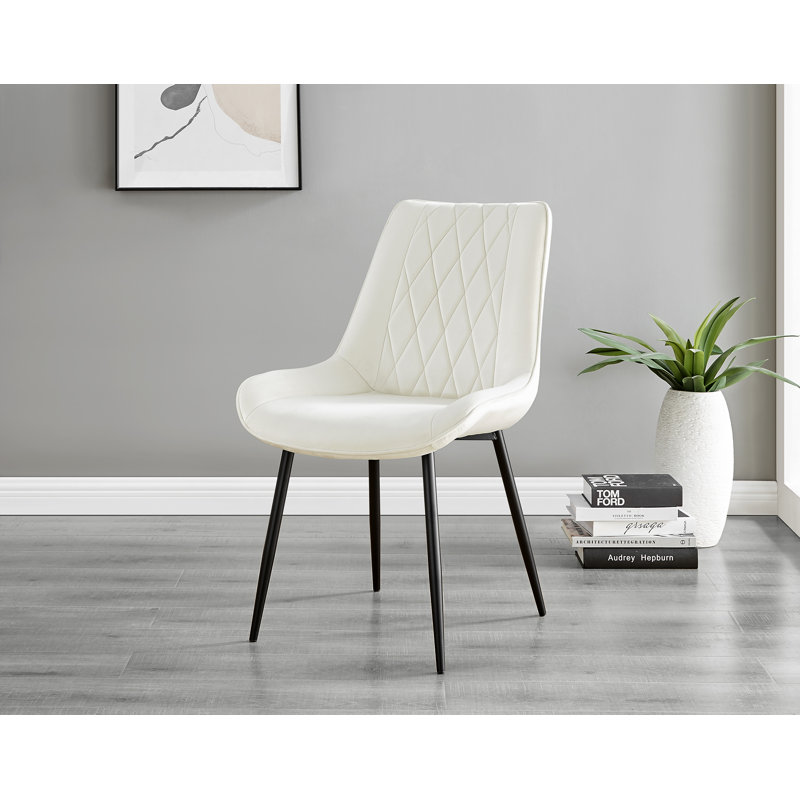 Bernell 2 - Person Dining Set, Cream/Black