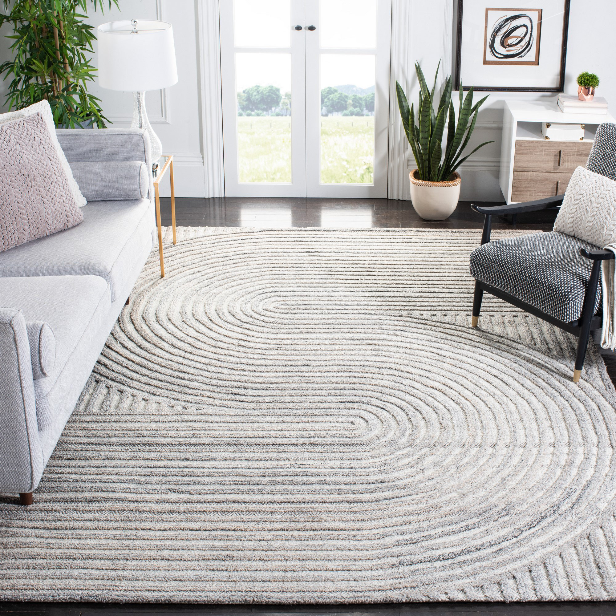 Wade Logan® Baylay Hand Tufted Abstract Indoor Rug & Reviews | Wayfair