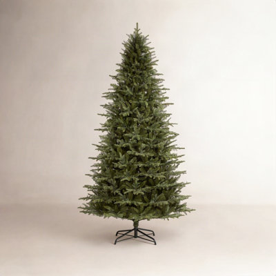 Leilonie Flocked 11' Pre-Lit Fir Christmas Tree