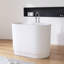 39'' x 23"  Freestanding Tub Solid Surface Soaking Bathtub With Seat-106870434