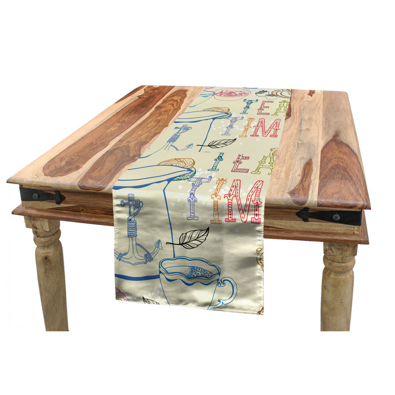 Tea Party Table Runner, 72" x 16"