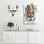 Stare Of The Tiger In Abstract - Wrapped Canvas-55341992
