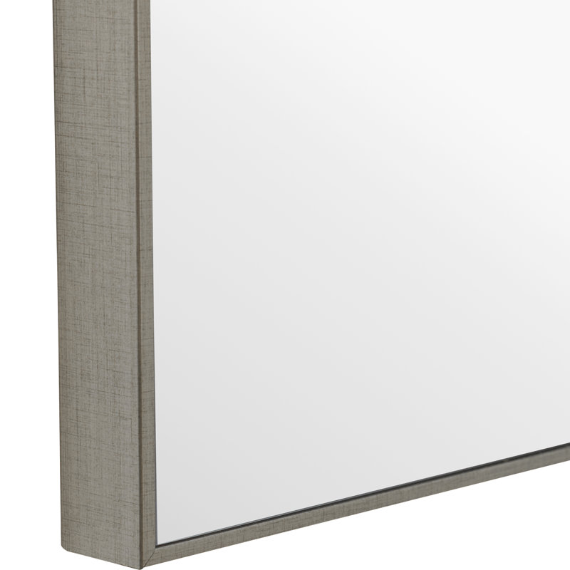Foran Rectangle Wall Mirror, 31" H x 21" W, Silver