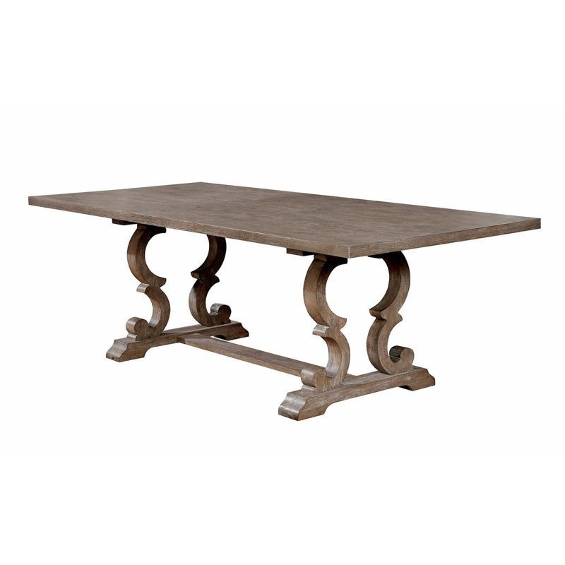 Harjo 40 " Extendable Rectangular Dining Table, Rustic Natural Tone