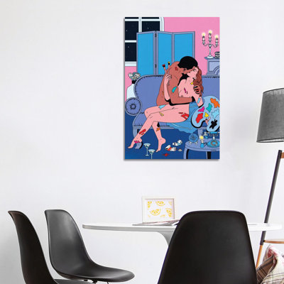 «Lovers In Paint» par Cosmo - Toile tendue avec châssis sur toile
