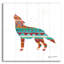  «Southwestern Vibes 6» par Farida Zaman, art mural en verre acrylique, 12 po x 12 po