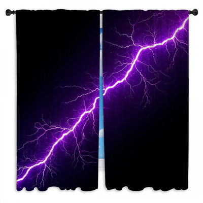 Rideaux éclaircissant mauve transparent et obscurcissant - 2 panneaux
