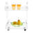 Suyeko 2 Tiers Clear Acrylic Bar Cart