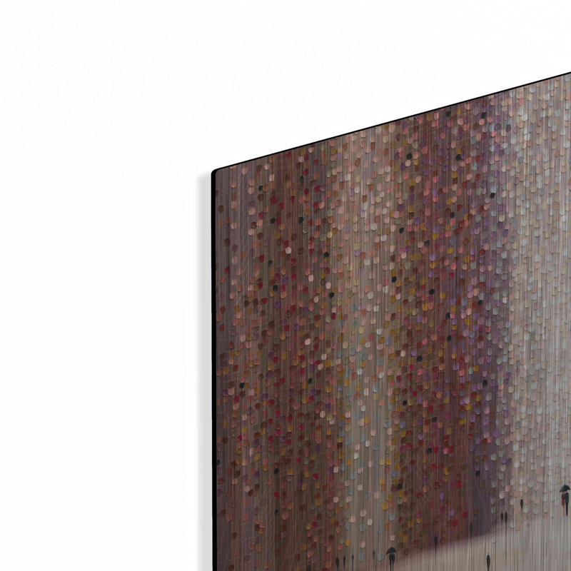 Art mural en métal Wrought Studio ™ «Romance and Rain» par Ekaterina Ermilkina, H 12 po x l 16 po