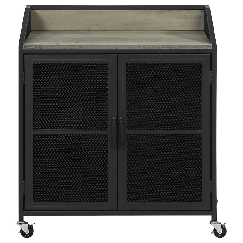 Armoire à vin 2 portes Timd Elegance - Budd Mobile Home Sandy Black