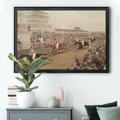«The Grand Steeple Chase IV», reproduction d'art graphique sur toile