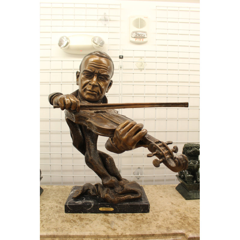 Nessa Musician Bust of Violin Musician Statue