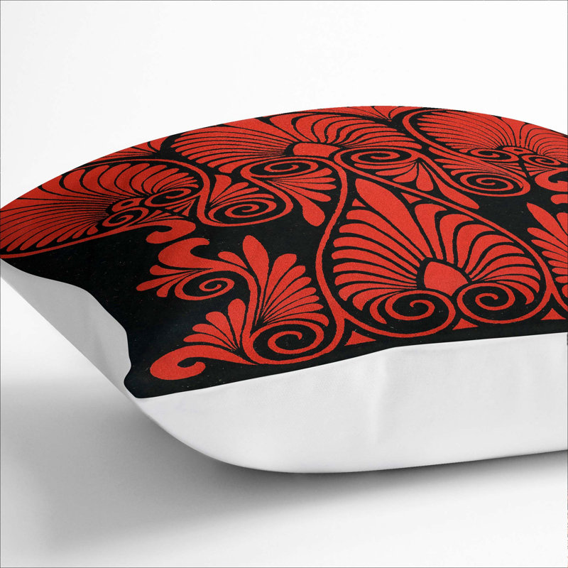 Ikat Square Throw Cushion, 40cm H x 40cm W x 15cm D, White