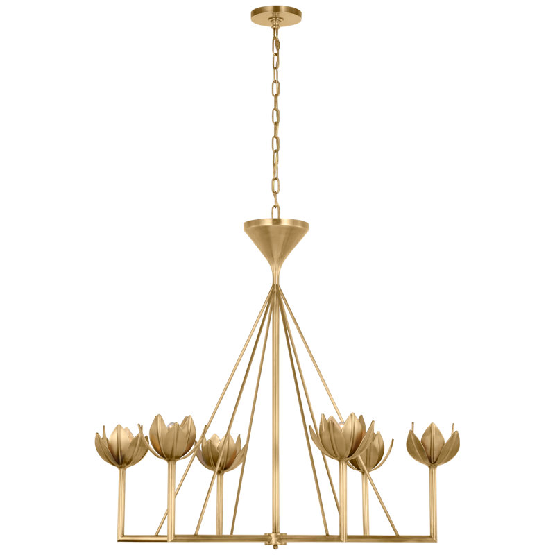Alberto 6 - Light Chandelier, 34.75" H x 38.75" W x 38.75" D