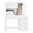 Jedidiah Makeup Vanity Table with Lights, Vanity Desk with Mirror, 4 Drawers, Dressing Table, White-712083727