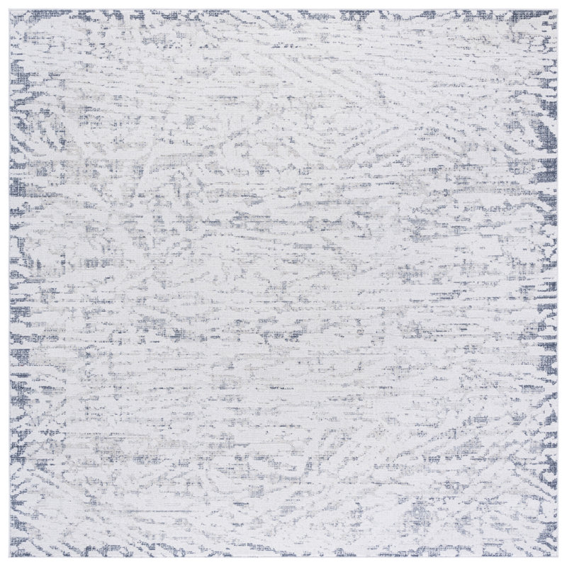 Mehrdad 100 Performance Abstract Rug, Square 6'7"