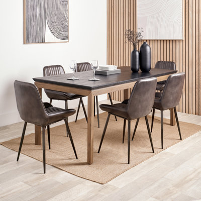 Takierra Acacia Solid Wood Top Dining Table