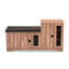 Banc de rangement pour chaussures en similicuir Lena