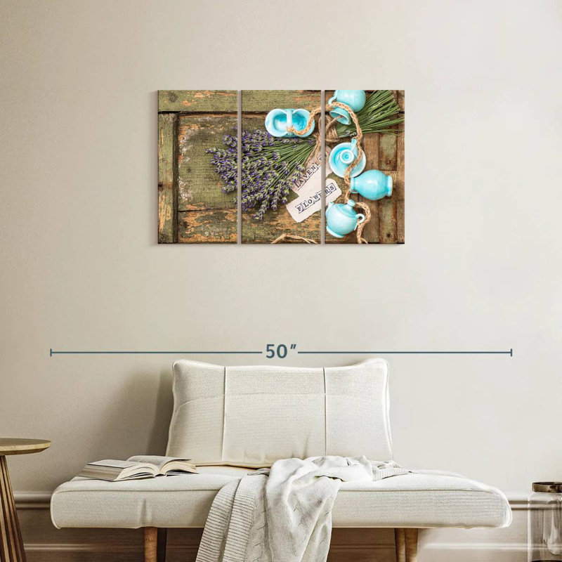 Harnek Rustic Lavender, 20" H x 33" W